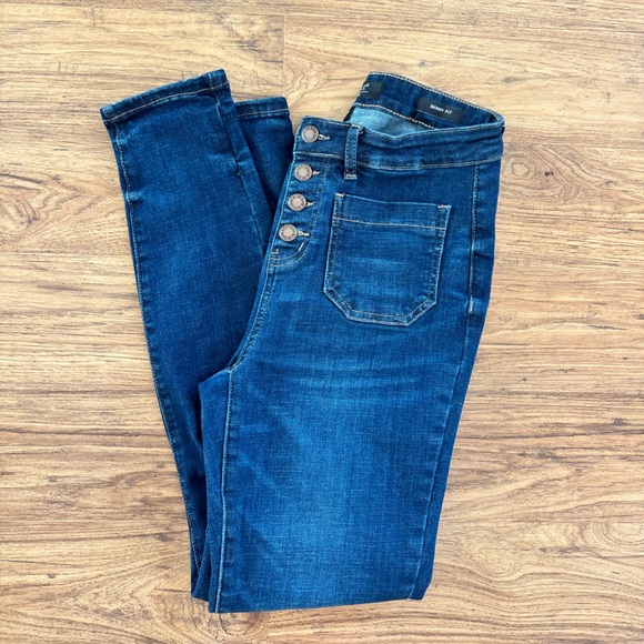 judy blue jeans | high rise button fly | skinny fit | size 7/28 - Picture 8 of 8